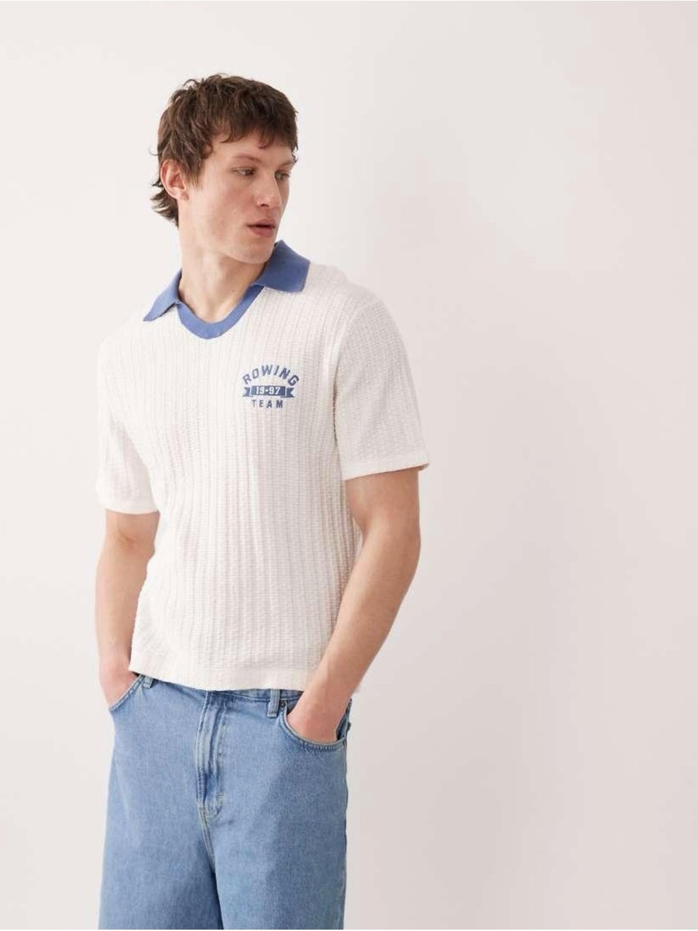 Varsity Johnny Collar Sweater Polo